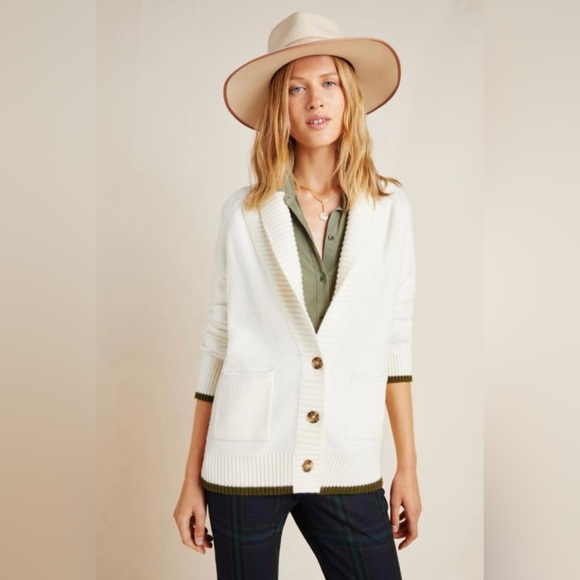 by Anthropologie Evergreen Tree Cardigan Sweater - Picture 2 of 12